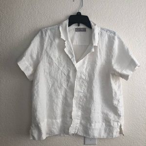 Everlane linen notch shirt